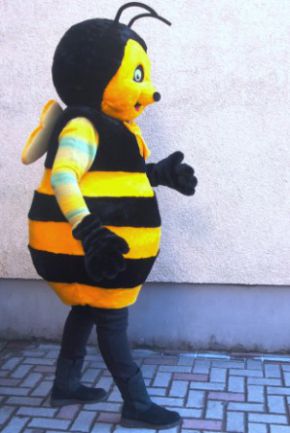 bee mascot bites maskots